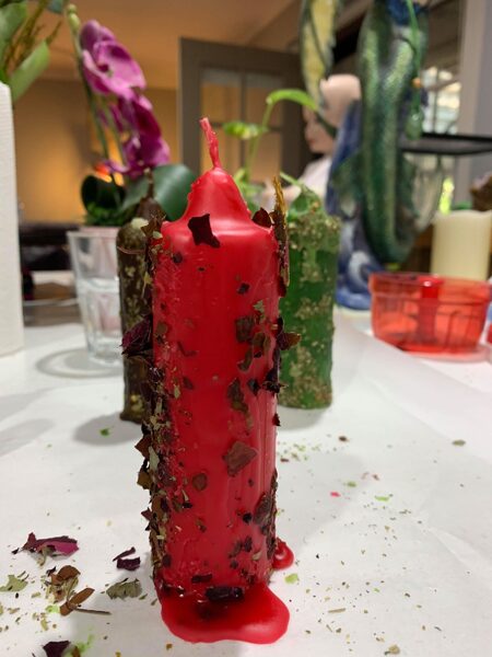 The Tarot Witch candles